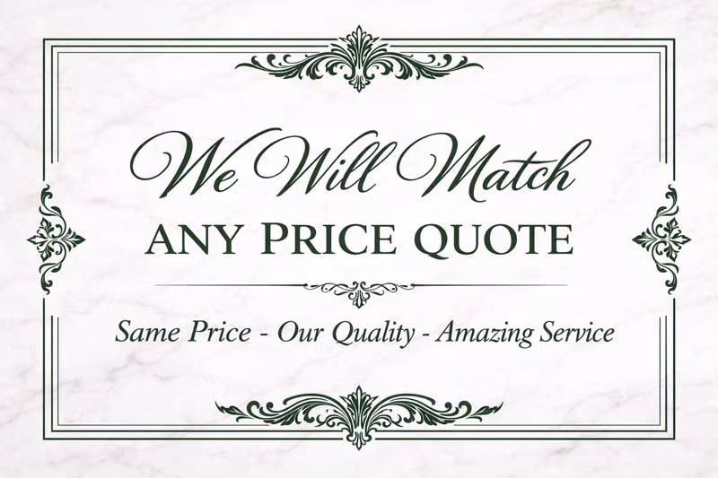 We will match any written price quote