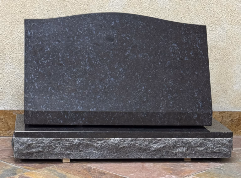 Polished Slant with Serpentine Top in Butterfly Blue Granite
