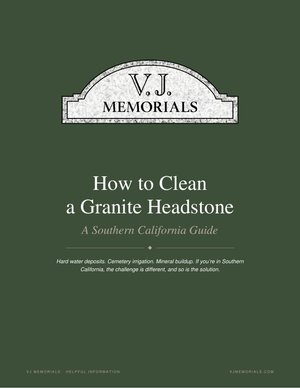 Headstone Cleaning Guide cover