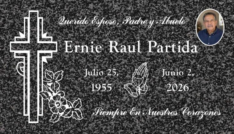 Headstone at Loma vista memorial park