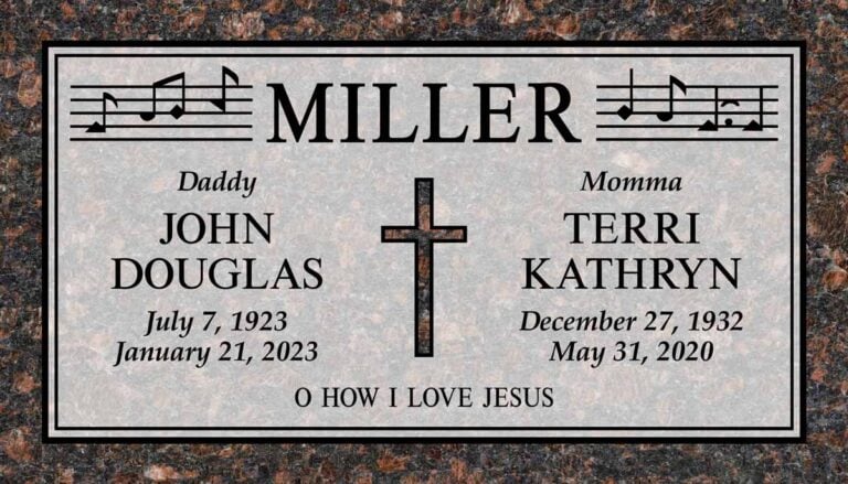 headstone set at loma vista memorial park