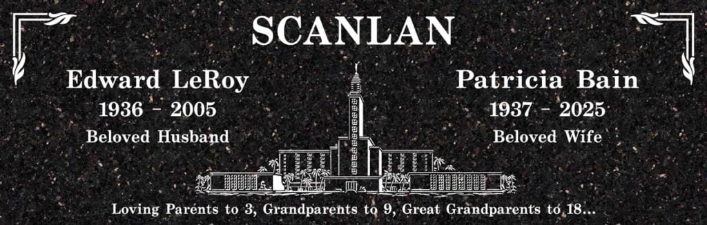 Companion Temple Design in Galaxy Black Granite