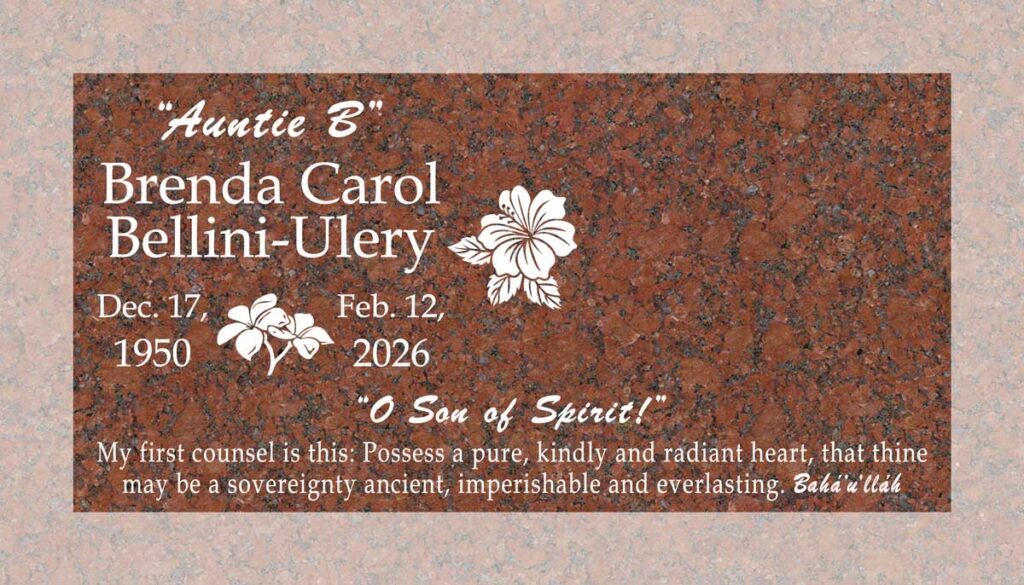 Hibiscus Flowers in Puritan Rose Granite
