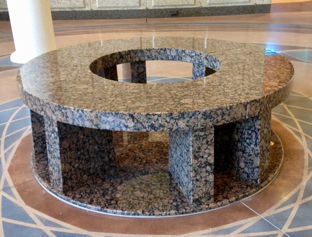 Four Seat Memorial Circle in Baltic Brown Granite
