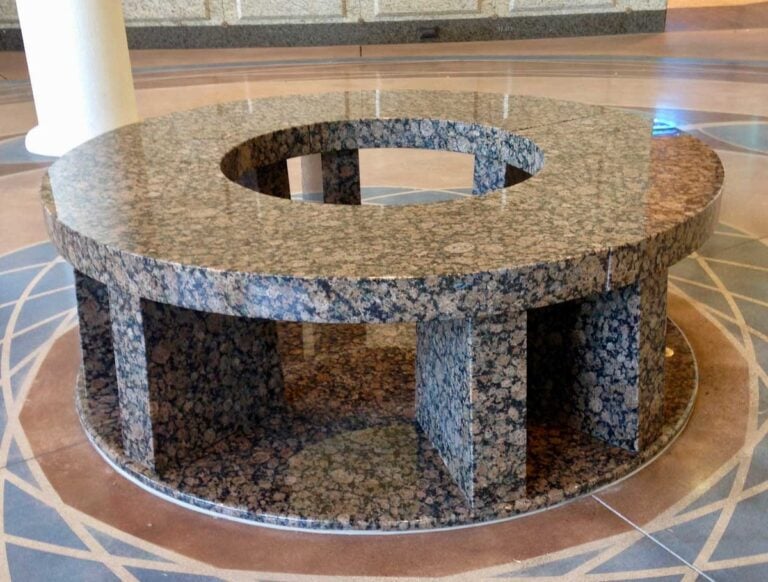 Four Seat Memorial Circle in Baltic Brown Granite